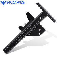 0-210mm Metric Scriber Gauge Aluminum Alloy Multi-Function Mark Line Woodworking Ruler Framing for Marking Measuring Carpentry