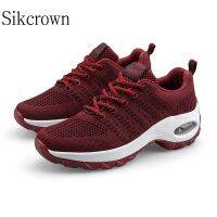 Blue Women Sports Shoes Platform Big 42 Running Shoes Breathable Casual Lightweight Cushion Shock-absorbing Sneakers Girls Walki