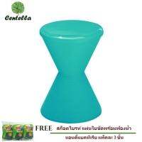 เก้าอี้พลาสติก DRUM STOOL LBL ฟ้า HOME LIVING ฟรี ฟองน้ำทำความสะอาด 3 ชิ้น