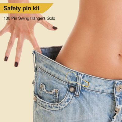 Hooks Calabash Shape Safety Pins Swing Tag 100 Pcs