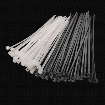 100 ชิ้น/ล็อต Self-Locking พลาสติก NYLON CABLE TIES สีดำสีขาว Zip Tie Binding สายรัดยึดแหวนกว้าง 1.8 มม.2.5 มม.3.5 มม.-Yrrey