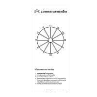 แผ่นทดสอบสายตาเอียง 1 แผ่น/ชุด (Astigmatism Test)