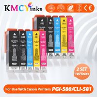 Kmcyinks เข้ากันได้ PGI-580 PGI 580 CLI 581 XXL Ink กระสวยหมึกสำหรับแคนนอน PIXMATS705/TR7550/TR8550/TS6150/TS6151/TS6250/TS9551C