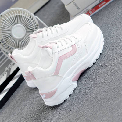 Kissy Barbie【Free Shipping ส่งฟรี】 รองเท้ากีฬาผู้หญิง2023ฤดูใบไม้ร่วงใหม่ระบายอากาศได้รองเท้าสีขาวขนาดเล็กรองเท้าลำลองน้ำหนักเบาส้นแบน
