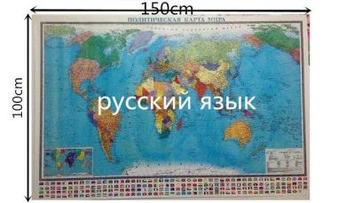 【♘COD Free Cas♘】 shang815558 สติกเกอร์ติดผนังแผนที่โลกทางการเมืองสำหรับเด็กเล็กการตกแต่งบ้านบนกำแพงของวอลล์เปเปอร์ในการ์ดรัสเซีย