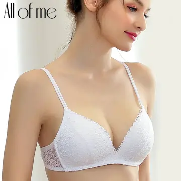 Buy online White Solid Push Up Bra from lingerie for Women by