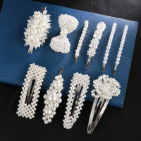 【CW】Fashion Pearl Hair Clip for Women Elegant Korean Design Snap Barrette Stick Hairpin Hair Styling Accessories