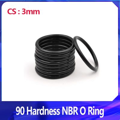 CS 3mm  90 Hardness NBR O Ring  Nitrile Rubber Sealing Ring  Round O Type Corrosion Oil Resist Sealing Washer Bearings Seals