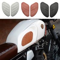 2pcs Motorcycle Fuel Tank Pad Protector Knee Pads Retro Anti-slip Decorative Side Stickers Modified Parts