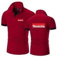 Makita 2023เสื้อยืดผู้ชายเสื้อโปโลพิมพ์ลายใหม่,ปกแขนสั้นสวมใส่สบายสไตล์ฤดูร้อนคุณภาพสูงเสื้อยอดนิยม