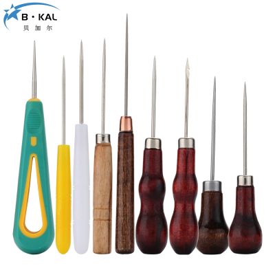 Leather sewing tool Awl DIY Leather Tent Sewing Awl Pin Punch Hole Repair Tool Hand Stitcher Needlework