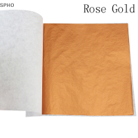 SPHO 100แผ่น GOLD Foil Leaf gilding หัตถกรรมเครื่องมือตกแต่งกระดาษ