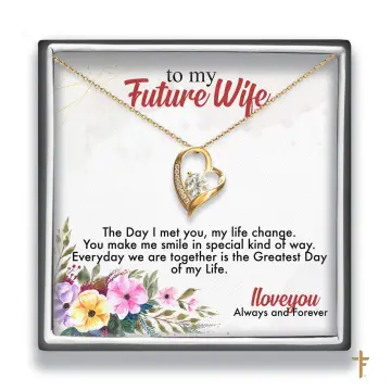 My Promise - To My Wife Necklace - From Husband - Christmas Gifts, Bir –  Liliana and Liam