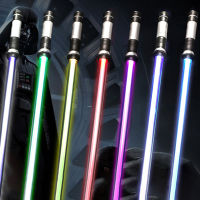 2 In 1 Star War Luminous Light Sword 7สีเปลี่ยนแบบพกพาน้ำหนักเบา Telescopic Sword Toys【cod】