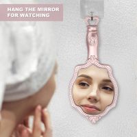 Girls Cosmetic Vintage Vanity Mirror Princess Mini Make-up Hand Mirror Makeup Hand Mirror Unique Gift for Girl
