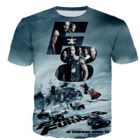 Fast &amp; The Furious 3D พิมพ์เสื้อยืดผู้ชายผู้หญิงแฟชั่น Casual Harajuku สไตล์ Tshirt Streetwear ขนาดใหญ่เสื้อ Dropshipping