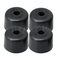 ✺ BQLZR Black Plastic Round Furniture Feet 5mm Hole Dia for Table Chair Bed Cabinet Feet Floor Protection Pack of 4