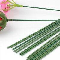 100PCS 18cm Handmade Artificial Flower Stem Plastic Floral Wire Arrangement Supplies For DIY Craft Artficial Flower Long Stem