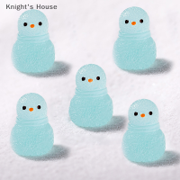 Knights House 5ชิ้นเรซินเรืองแสงหิมะคิงส์เครื่องประดับภูมิทัศน์ขนาดเล็กแบบทำมือตกแต่งสวนบ้านรถ