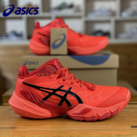 Asics 2023 Metarise โตเกียว Low-Top ผู้ชายลื่นดูดซับแรงกระแทกต่อสู้กีฬาวอลเลย์บอลรองเท้า1051A059-701