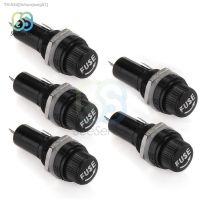 ♧△☎ 5pcs/lot 5x20mm Glass Fuse Holders 5x20mm Insurance Tube Socket Panel Mount Fuse Holder 250V 10A