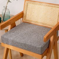 35d High Density Sponge Sofa Cushion Linen Cushion Chair Back Cushion Thickness 3cm 5cm 8cm Square Office Chair Mat 45x45cm