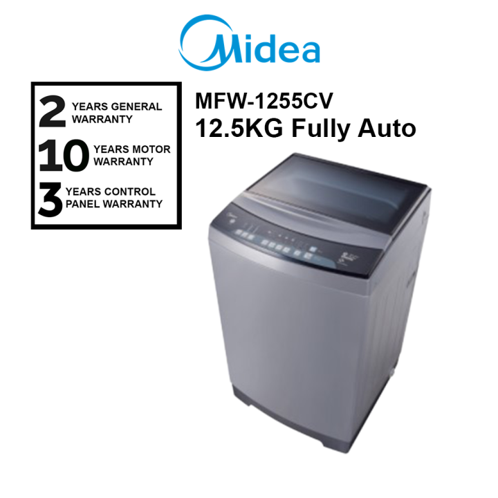 Midea Top Load Washing Machine MFW1255CV 12.5KG Fully Auto Washer MFW1255CV Mesin Basuh Lazada