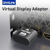 卍 Unnlink 4K Virtual Display Adapter HDMI DP DVI VGA Display Emulator Dummy Plug for Remoter Control Center Game Studio