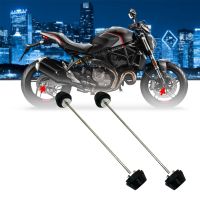 For Ducati Monster 797/ (Plus) Monster 821 Dark / Stealth / Stripe Motorcycle Front Rear Axle Fork Wheel Protector Crash Slider