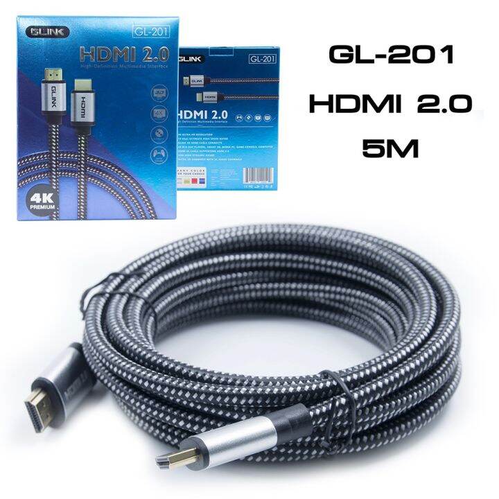 best-seller-glink-gl-201-cable-hdmi-v2-0-4k-สายถักอย่างดี-ที่ชาร์จ-หูฟัง-เคส-airpodss-ลำโพง-wireless-bluetooth-คอมพิวเตอร์-โทรศัพท์-usb-ปลั๊ก-เมาท์-hdmi-สายคอมพิวเตอร์