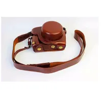 เคสกล้อง PU CASE PANASONIC GF9 BROWN (0870)