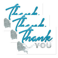 การ์ดแสดงความขอบคุณ BLANK CARD Elegance Thank You Card - แพ็ค 3 : 58CTK303-P3