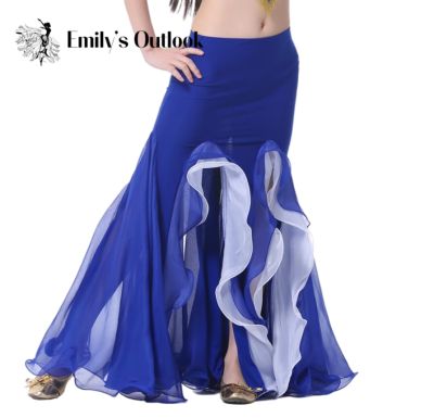 hot【DT】 Cheap  Bollywood Costume Belly Fishtail Skirt 2 Layer