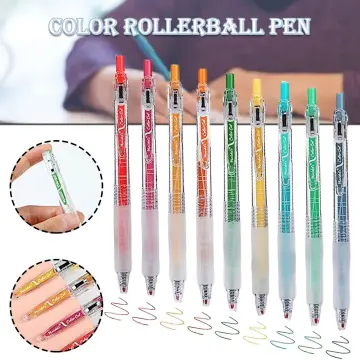 24Pcs Colored Gel Pens 0.5mm Fine Point Colorful Japanese Style Smooth  Writing Ballpoint Pens for