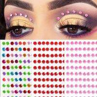 437pcs/sheet Face Makeup Jewels Temporary Tattoo Self Adhesive Eyeshadow Diamond Stickers DIY Body Art Rhinestones Decorations Stickers