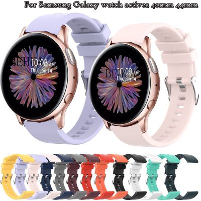 （A Decent035）สายนาฬิกาซิลิโคน20มม. สำหรับ Samsung Galaxy Watch Active 2 40มม. 44มม./3 41มม. สายรัดข้อมือสมาร์ทสำหรับ Huawei GT 2 42มม.