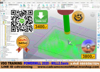 VDO CADCAM TRAINING POWER MILL 2020 CAM  MILL2.5axis