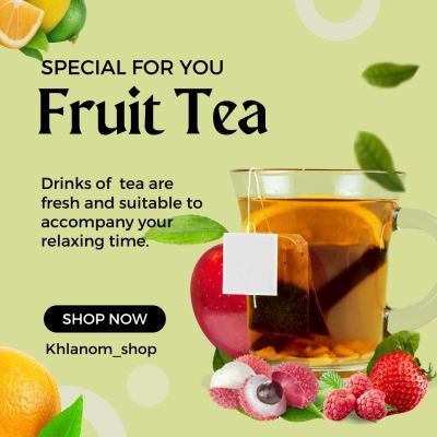 ชา ชาผลไม้ Tea Bag flower tea fruit กลิ่นหอม ชดชื่น ได้กลิ่นผลไม้ เปรี่ยมด้วยสรรพคุณที่ดี ช่วยดูแลร่างกาย จำหนายแบบ 1 ซอง