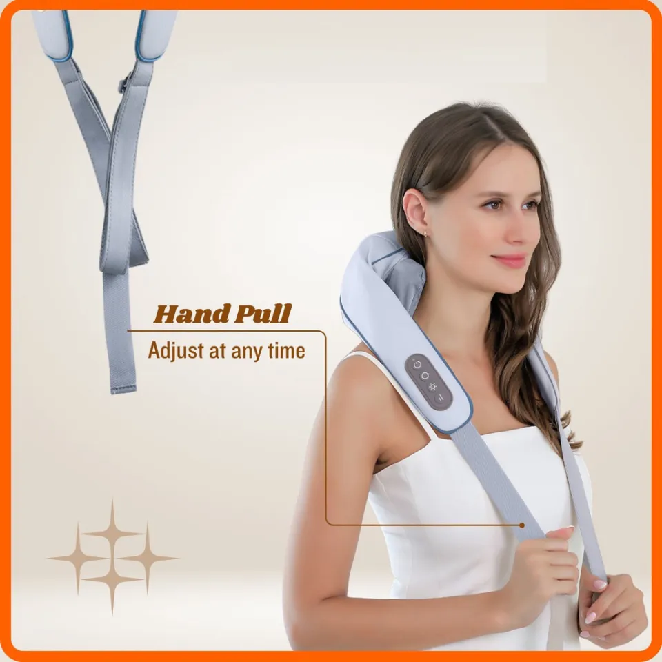 Shoulder And Neck Massager, Clamp Kneading Trapezius Muscle Relax Hot  Compress Neck Massager