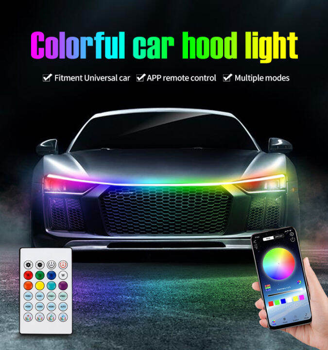 anmingpu-rgb-led-car-hood-light-colorful-auto-headlight-strip-daytime-running-lights-app-remote-control-car-hood-decorative-lamp