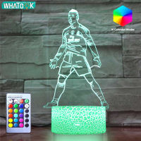 16Colors LED Night Light 3D Illusion Lamp Sneakers Football skateboard Hot Game Light Remote Table Lamp Bedroom Decor Kids Gifts