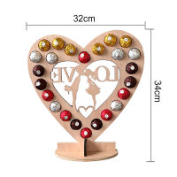 Advent Calendar Christmas Wooden Chocolate Holder Countdown Calendar For Christmas Elk Christmas Tree Countdown Calendar