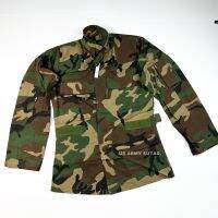 เสื้อนอแม็กUS เเท้100% COAT AIRCREW COMBAT WOODLAND CAMOUFLAGE CLASS 1 ซิปเหล็กYKK เสื้อนักบินฮอ ลายพรางเขียว วัสดุทนไฟ