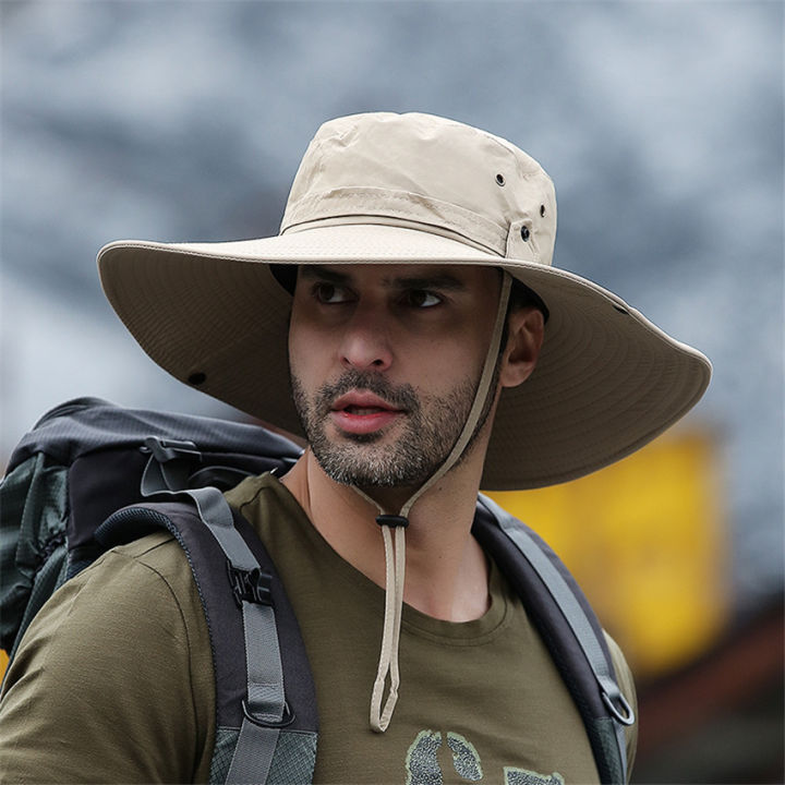 【Free gift】 New Fashion Summer Bucket Hat Cowboy Men Outdoor Fishing ...