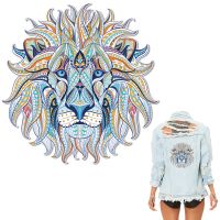 Colife Lion Patches Iron On Patches For Clothes A-level Washable DIY Decoration T-shirt Dresses 23.5*24cm Appliques  Furniture Protectors  Replacement