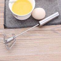 Semiautomatic Hand Press Type Rotary Egg Whisk Agitator 10 Inch Stainless Steel Mixer Kitchen Tools