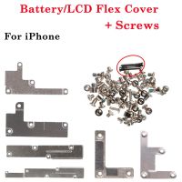 【CW】 Battery FPC LCD Flex Cable Cover Full screws For iphone 6 6S 7 8 plus X XR XS MAX 11 12 Pro Max inner Metal Bracket Clip Holder