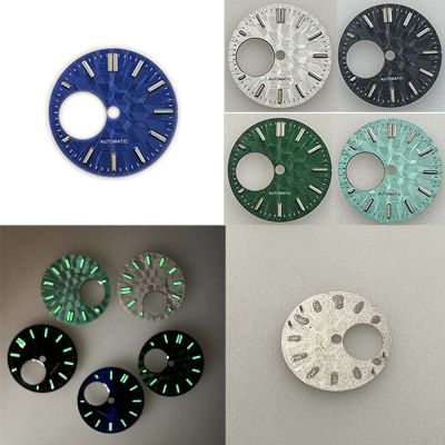 Mechanical Watch Dials 28.5Mm Green Luminous Dials For NH34/NH38 Movements Spare Part