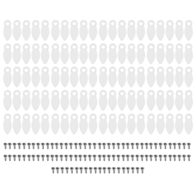 100Pcs Crafts Photo Frame Buckle Rotating Buttons Photo Frame Hooks Picture Frame Accessories White with Screws