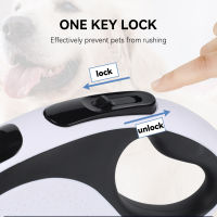 5 Meters Dog Automatic Leashes Big Pet Walking Traction Rope USB Charging LED Lights Large Dogs Retractable Leash Leads